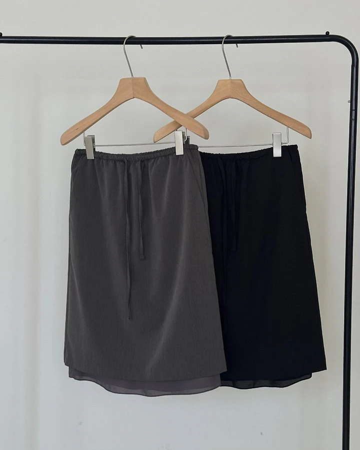 Vine Double Banding Skirt (Midi) by Something Else for Women - view 12