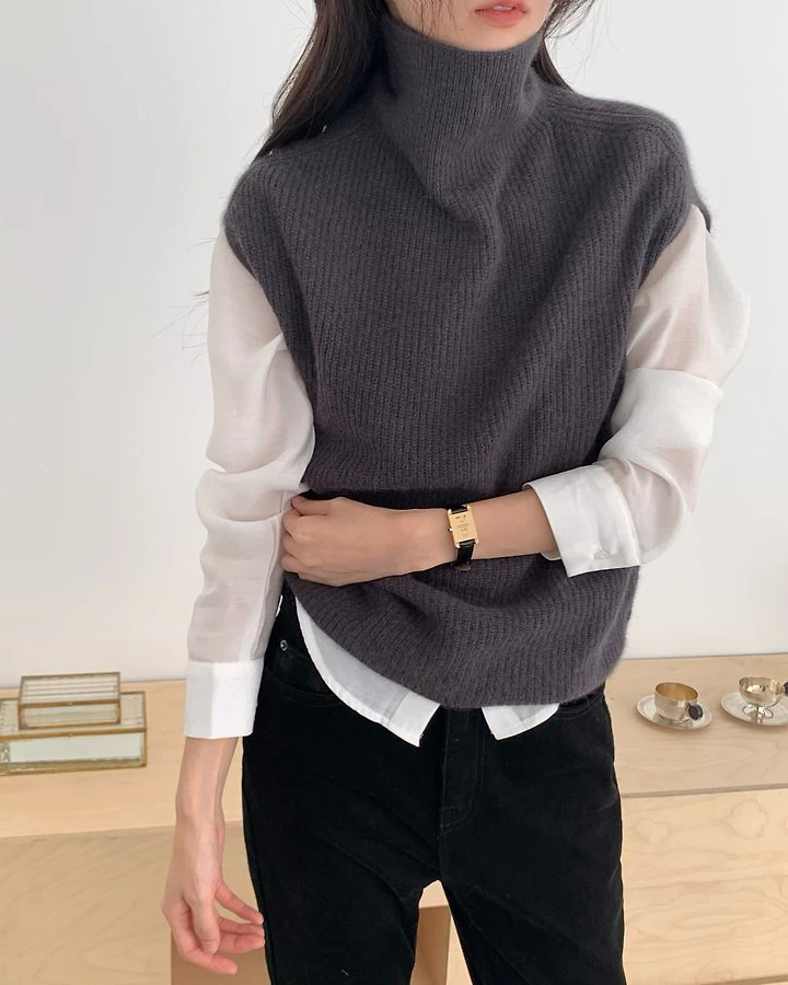 Racoon Turtle Sleeveless Knit by Something Else for Women - view 2