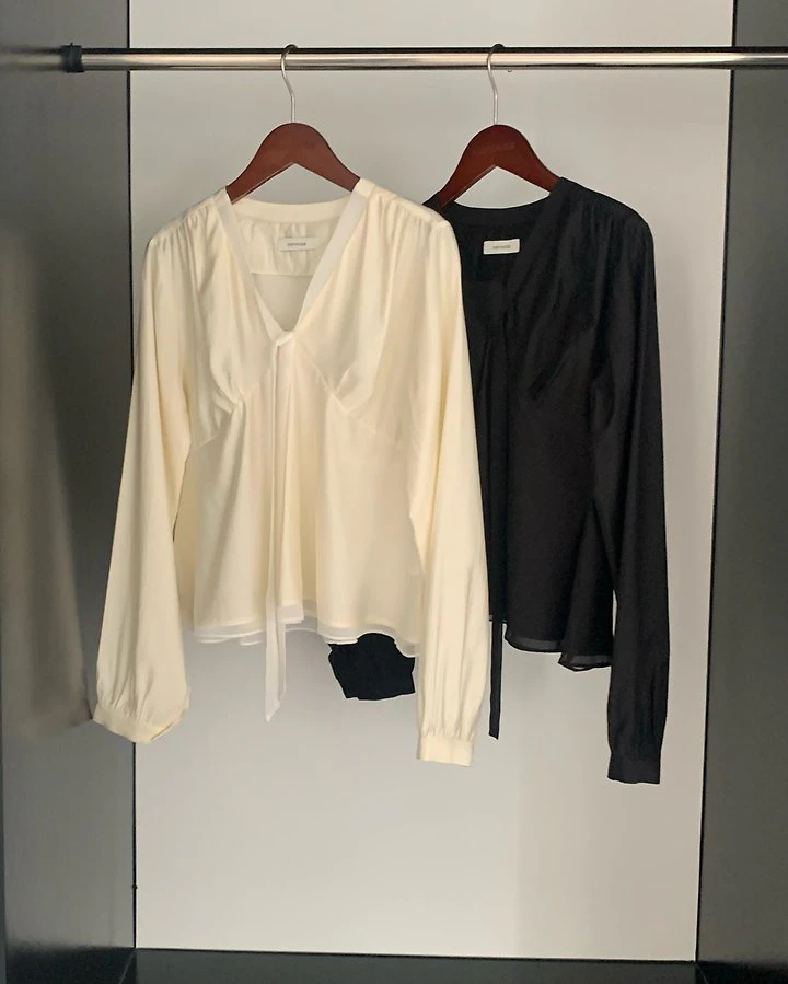 Monet Chiffon Tie Blouse by Something Else for Women - view 12