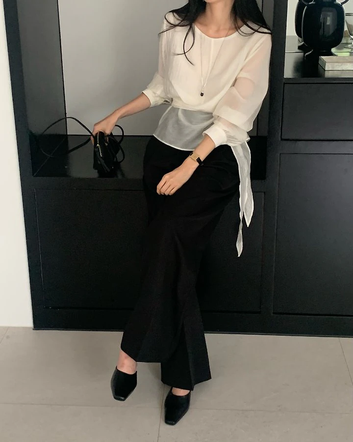 Shine Wrap Blouse by Something Else for Women - view 3