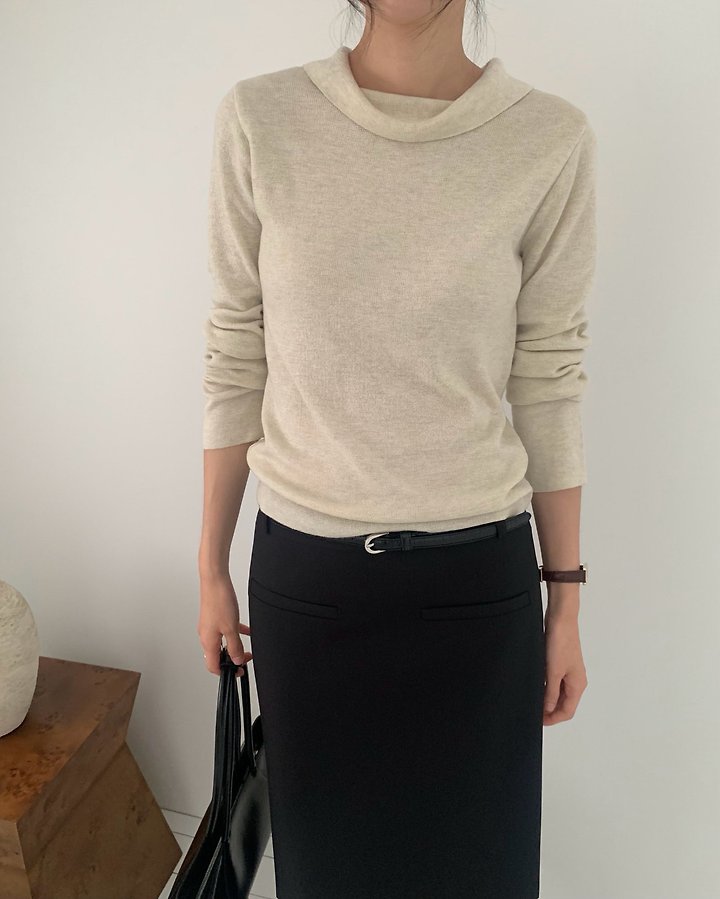 Luvre Cowl Neck Knit by Something Else for Women - view 8