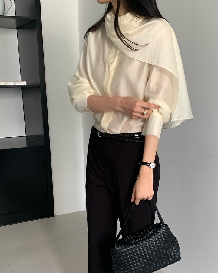Merci Scarf Blouse by Something Else for Women - view 3