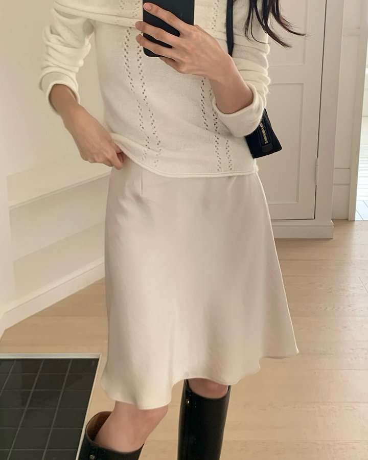 Amel Satin Mini Skirt by Something Else for Women - view 3