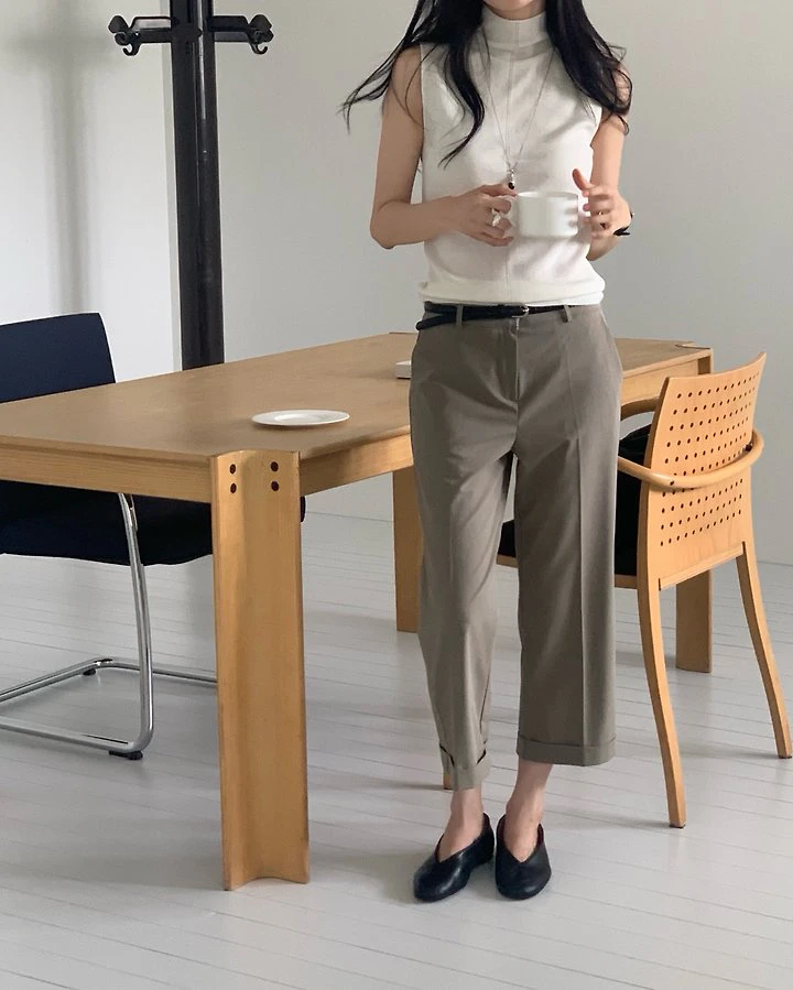 Venice Turn-up Hem Pants by Something Else for Women - view 11