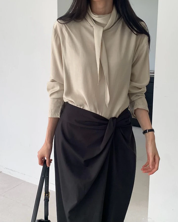 Ris Tie Blouse by Something Else for Women - view 1