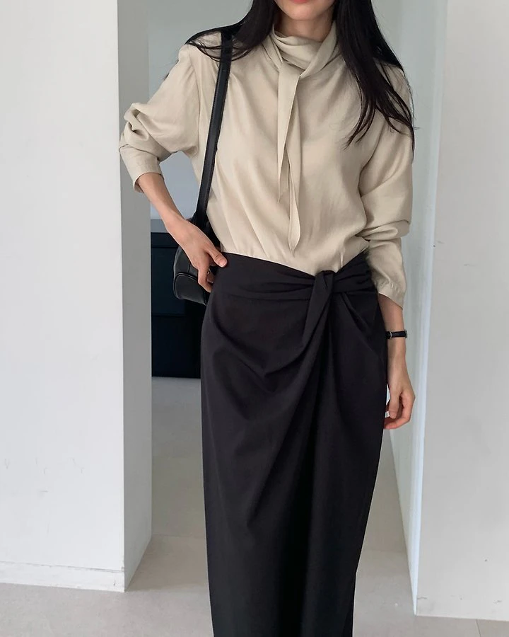 Ris Tie Blouse by Something Else for Women - view 3
