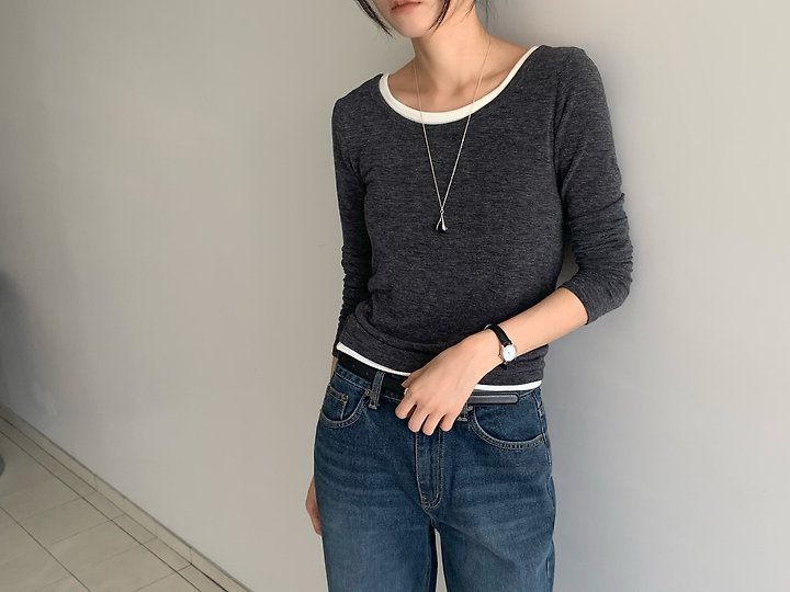 Rona Double Colorblock Tee by Something Else for Women - view 4