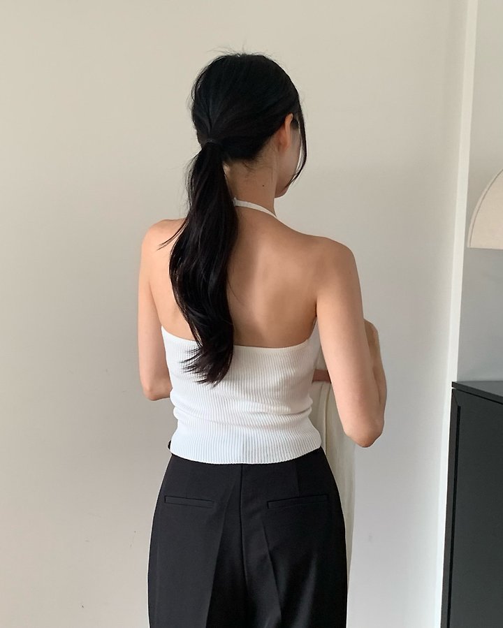 Moel Halter Sleeveless Cardigan Set by Something Else for Women - view 5
