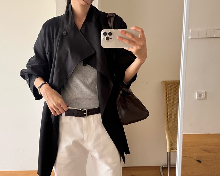 Leaf Field Trench Coat by Something Else for Women - view 8