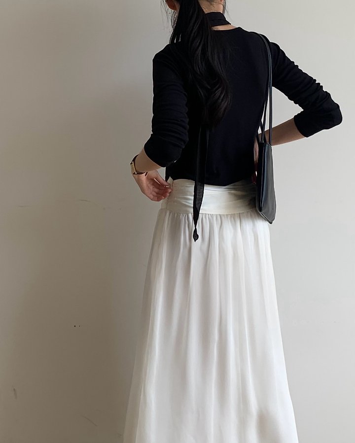 Eve Obi Shirring Skirt by Something Else for Women - view 8
