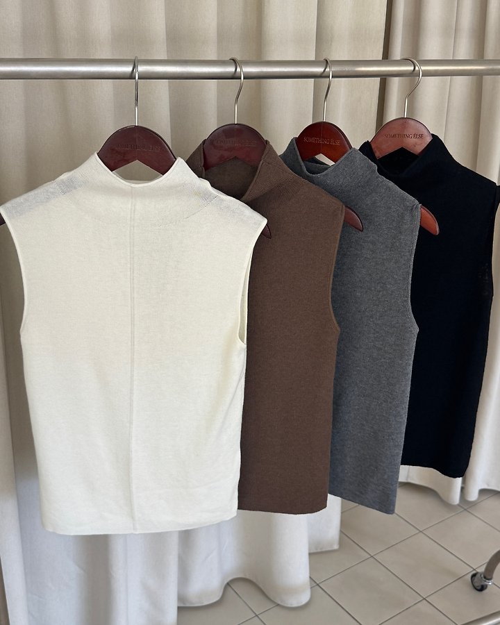 Saint Mock Neck Sleeveless Knit by Something Else for Women - view 10