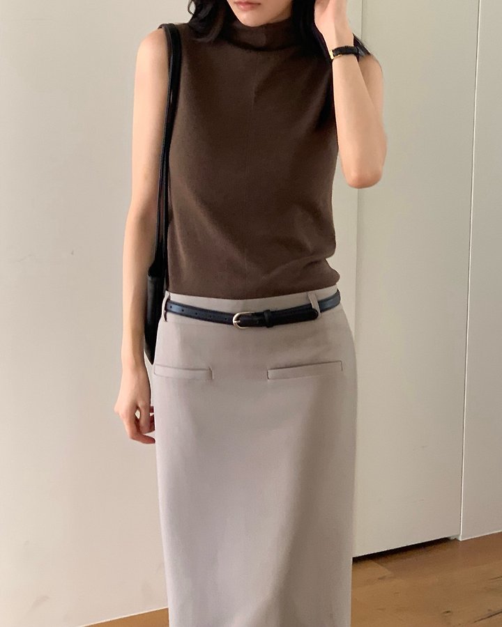Saint Mock Neck Sleeveless Knit by Something Else for Women - view 4