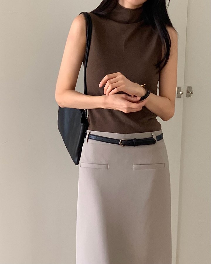 Saint Mock Neck Sleeveless Knit by Something Else for Women - view 6