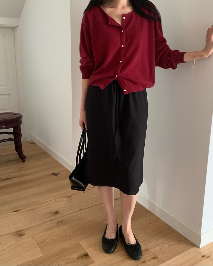 Vine Double Banding Skirt (Midi) by Something Else for Women - view 5