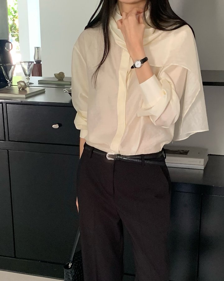 Merci Scarf Blouse by Something Else for Women - view 2
