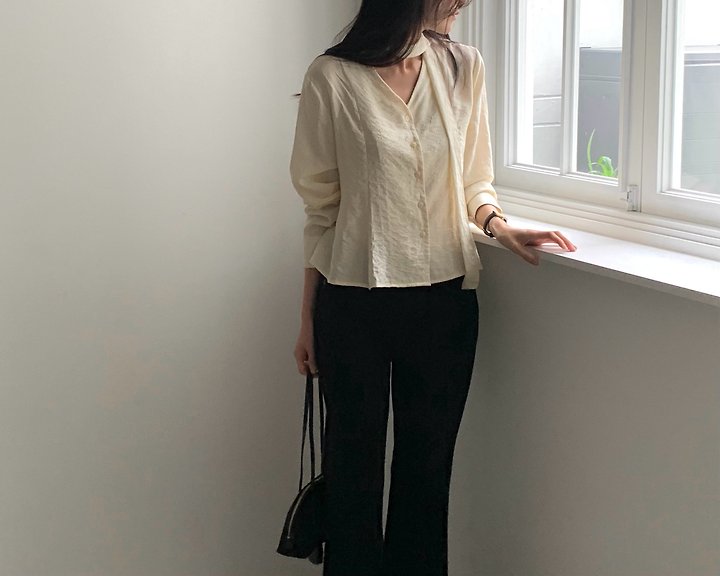 Lauren Flare Tie Blouse by Something Else for Women - view 10