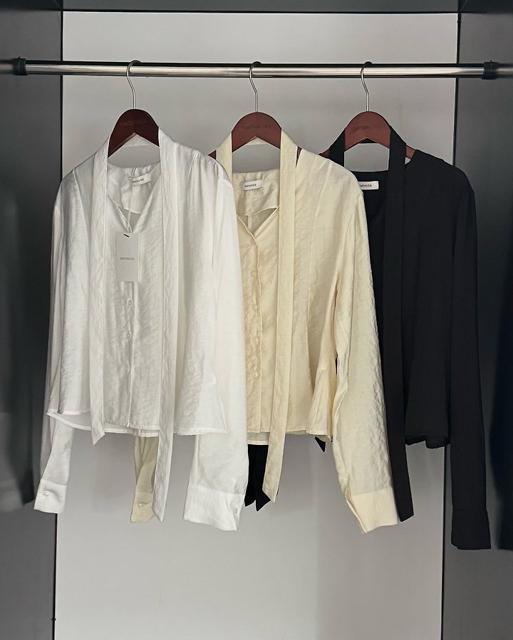 Lauren Flare Tie Blouse by Something Else for Women - view 12