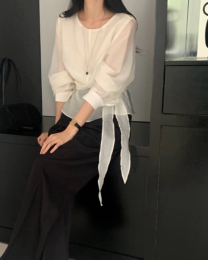 Shine Wrap Blouse by Something Else for Women - view 5
