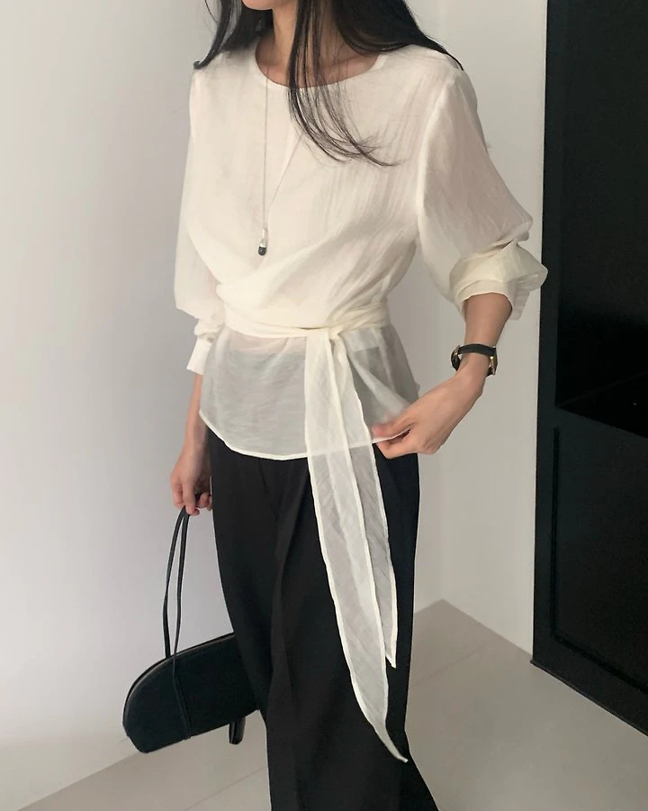 Shine Wrap Blouse by Something Else for Women - view 9