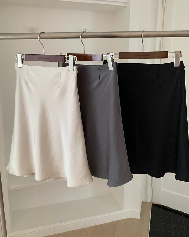 Amel Satin Mini Skirt by Something Else for Women - view 12