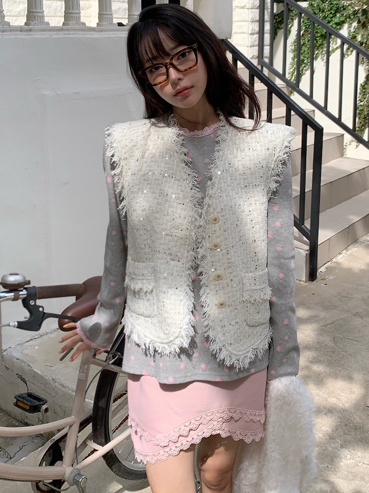 Tweed Vest by Tarabymotion for Women - view 5