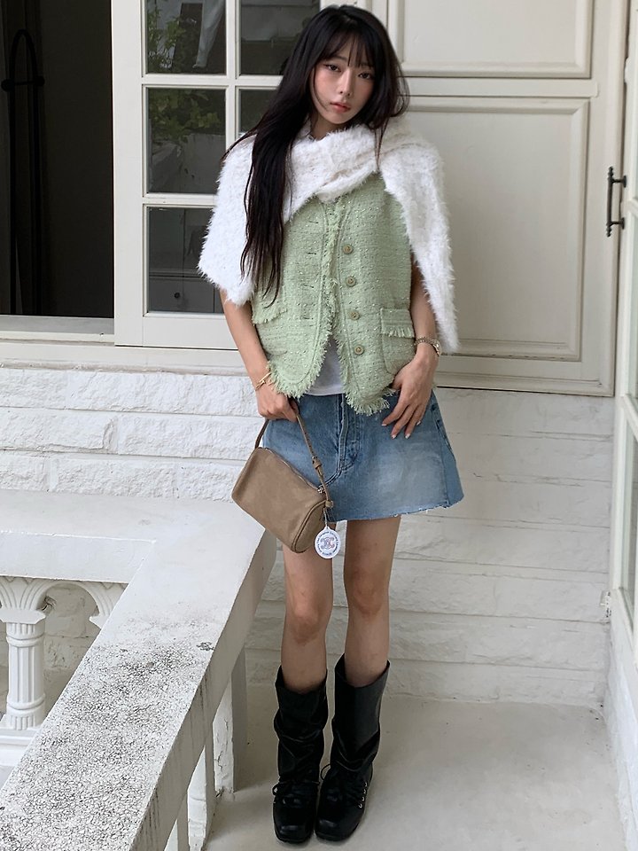Tweed Vest by Tarabymotion for Women - view 9