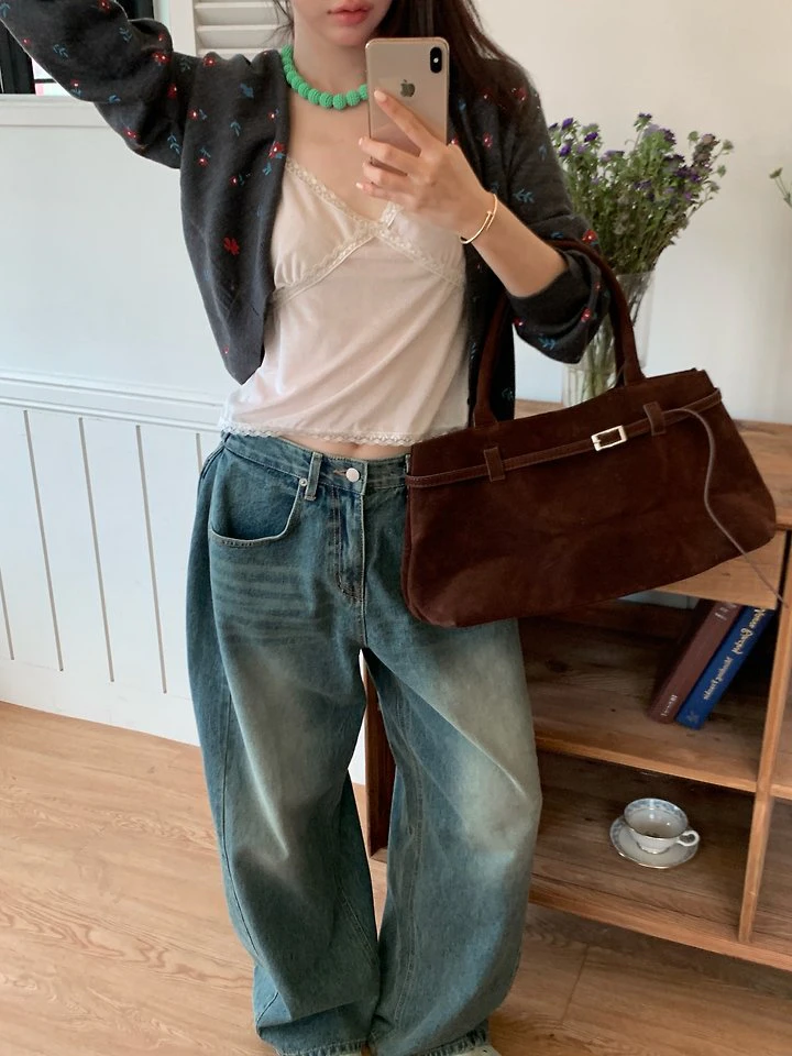 Side Washed Jeans Pants by Tarabymotion for Women - view 8