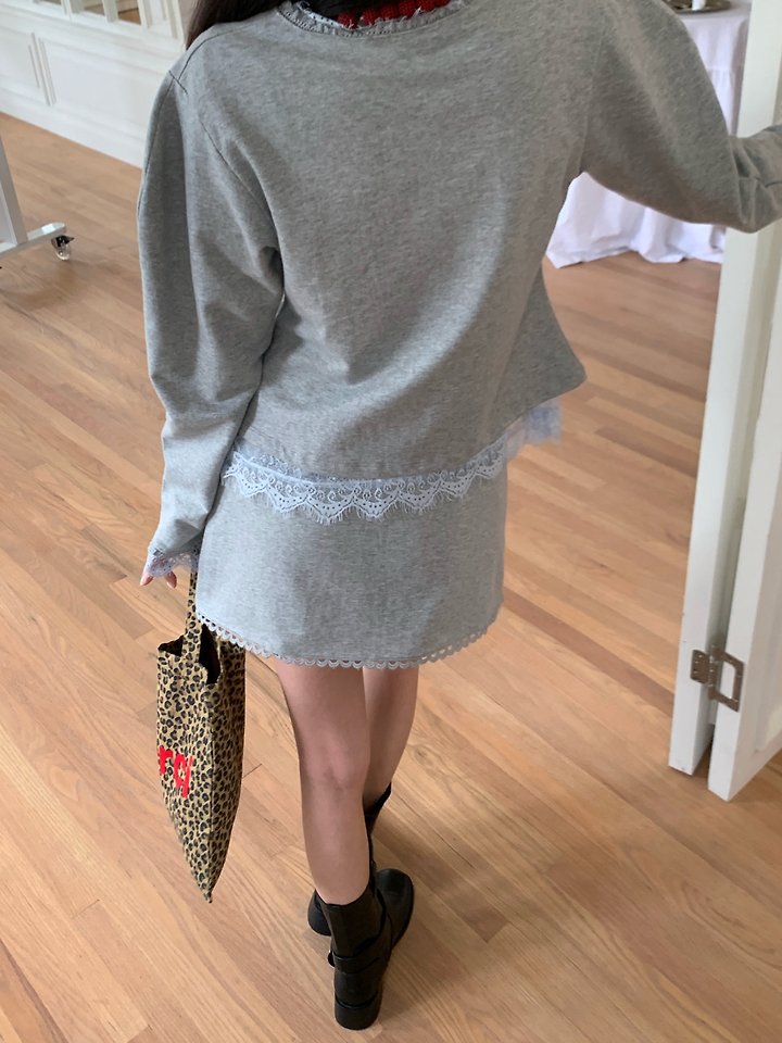 Line Set Up (Cardigan & Skirt) by Tarabymotion for Women - view 6