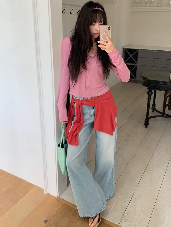 Wide Washed Jeans Pants by Tarabymotion for Women - view 8