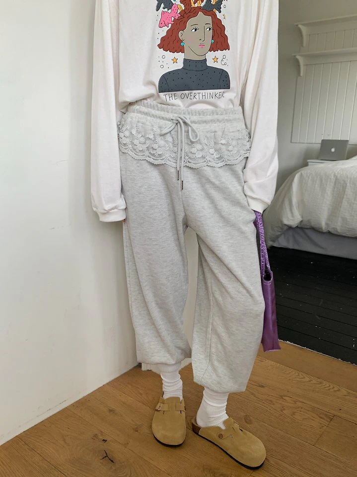 Frill Jogger Pants by Tarabymotion for Women - view 6