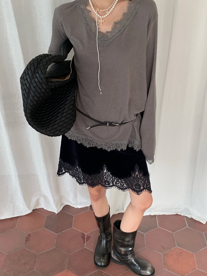 Low Lace Tee by Tarabymotion for Women - view 7