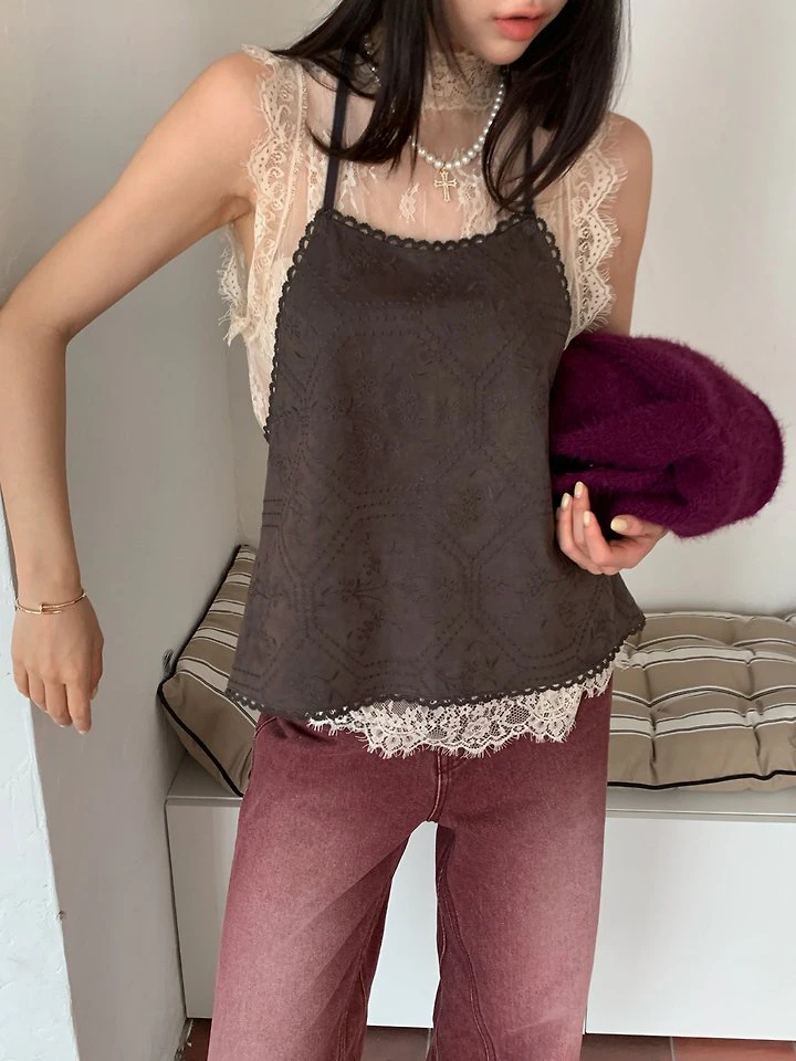 Toffee Embroidery Sleeveless by Tarabymotion for Women - view 12