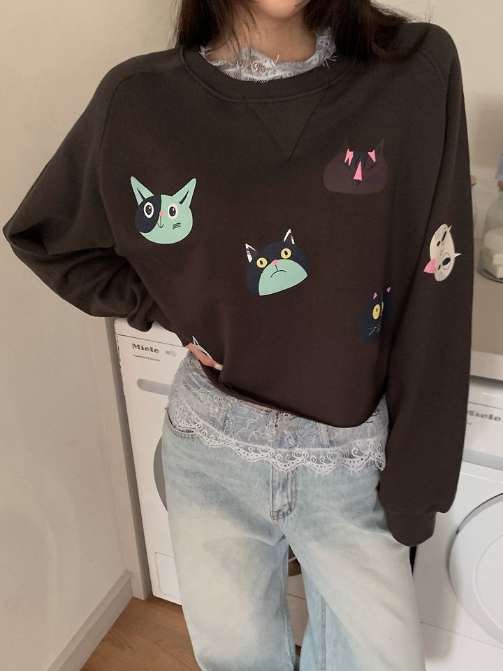 Cat Family Sweatshirt by Tarabymotion for Women - view 6