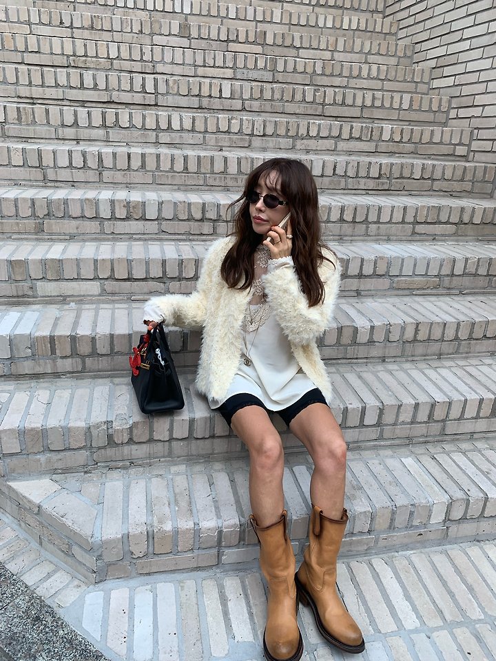 Angora Vest & Angora Knit Cardigan by Tarabymotion for Women - view 2