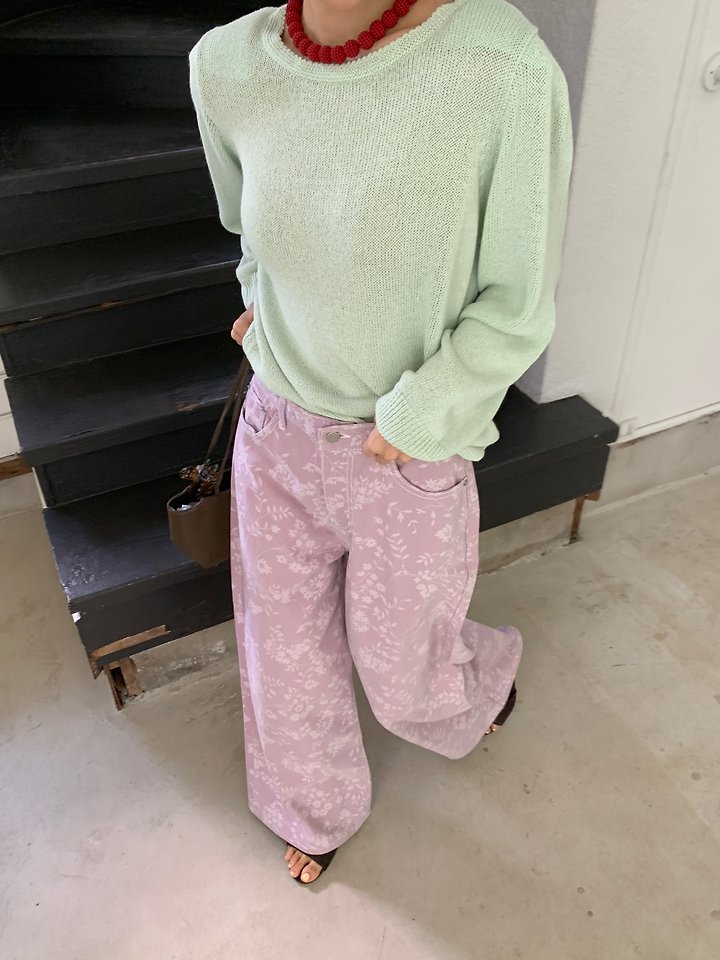 Rose Denim Pants by Tarabymotion for Women - view 4