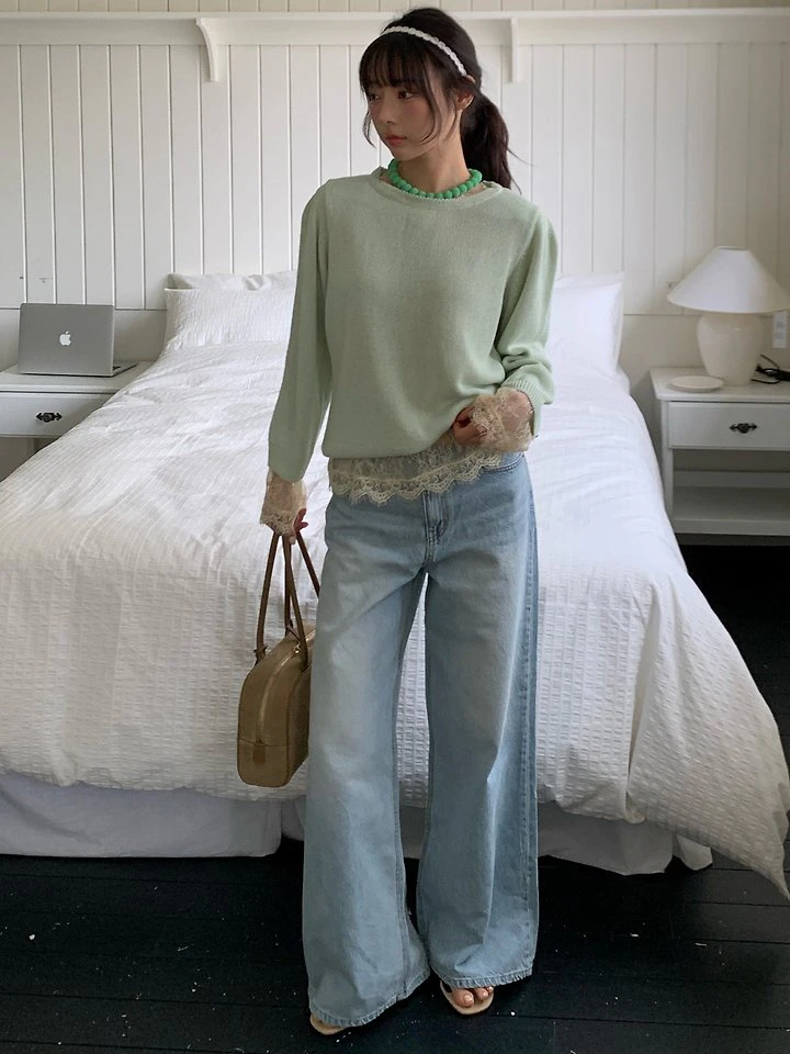 Wide Washed Jeans Pants by Tarabymotion for Women - view 2