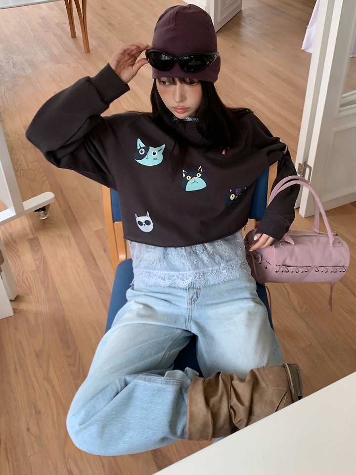 Cat Family Sweatshirt by Tarabymotion for Women - view 9