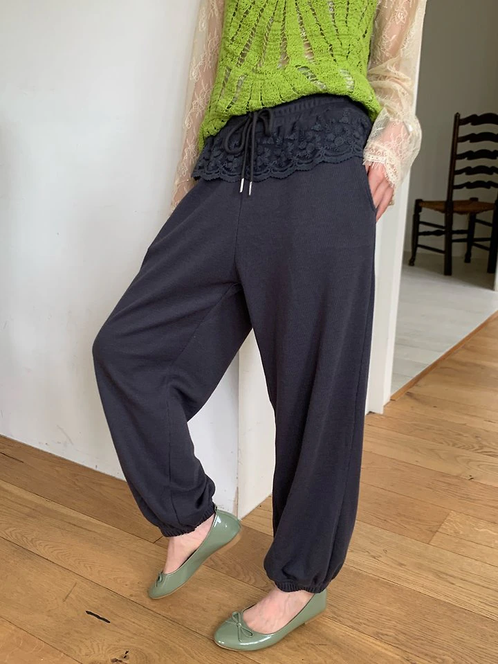 Frill Jogger Pants by Tarabymotion for Women - view 1