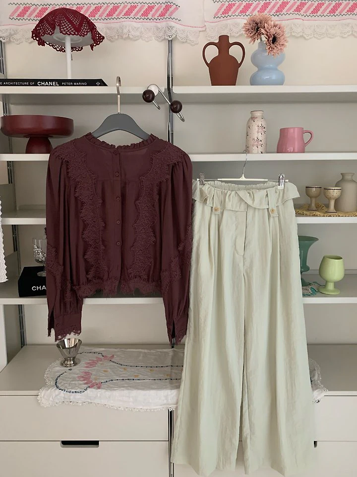 Palm Pleats Pants by Tarabymotion for Women - view 11