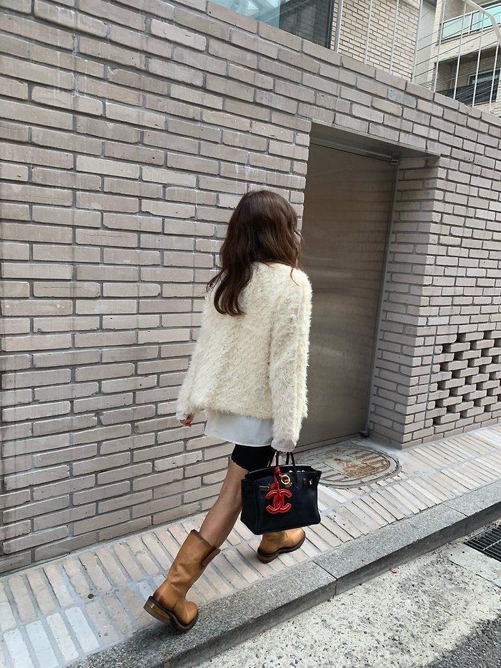Angora Vest & Angora Knit Cardigan by Tarabymotion for Women - view 5