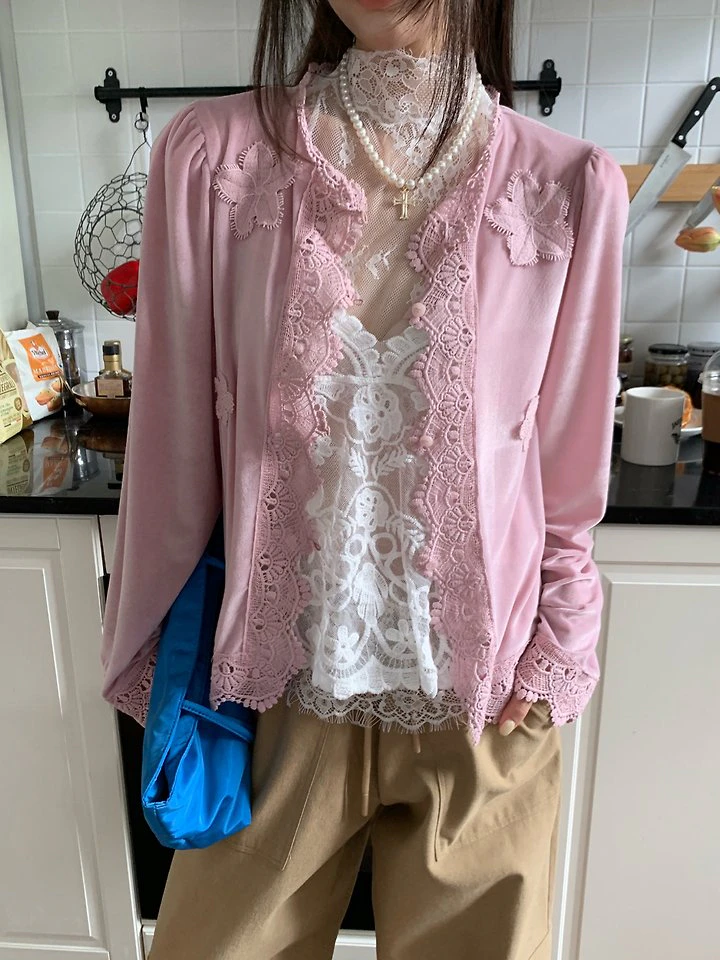 Velvet Cardigan by Tarabymotion for Women - view 7
