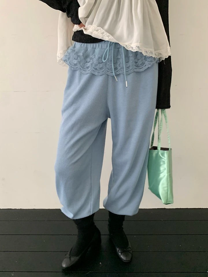 Frill Jogger Pants by Tarabymotion for Women - view 3