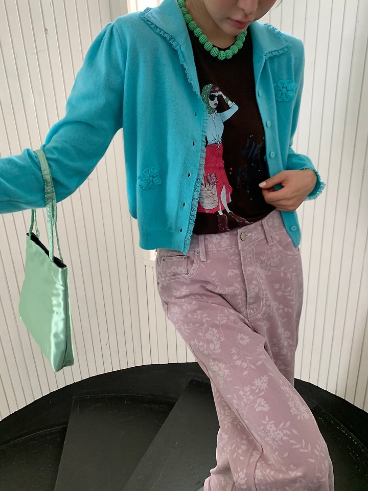 Rose Denim Pants by Tarabymotion for Women - view 8