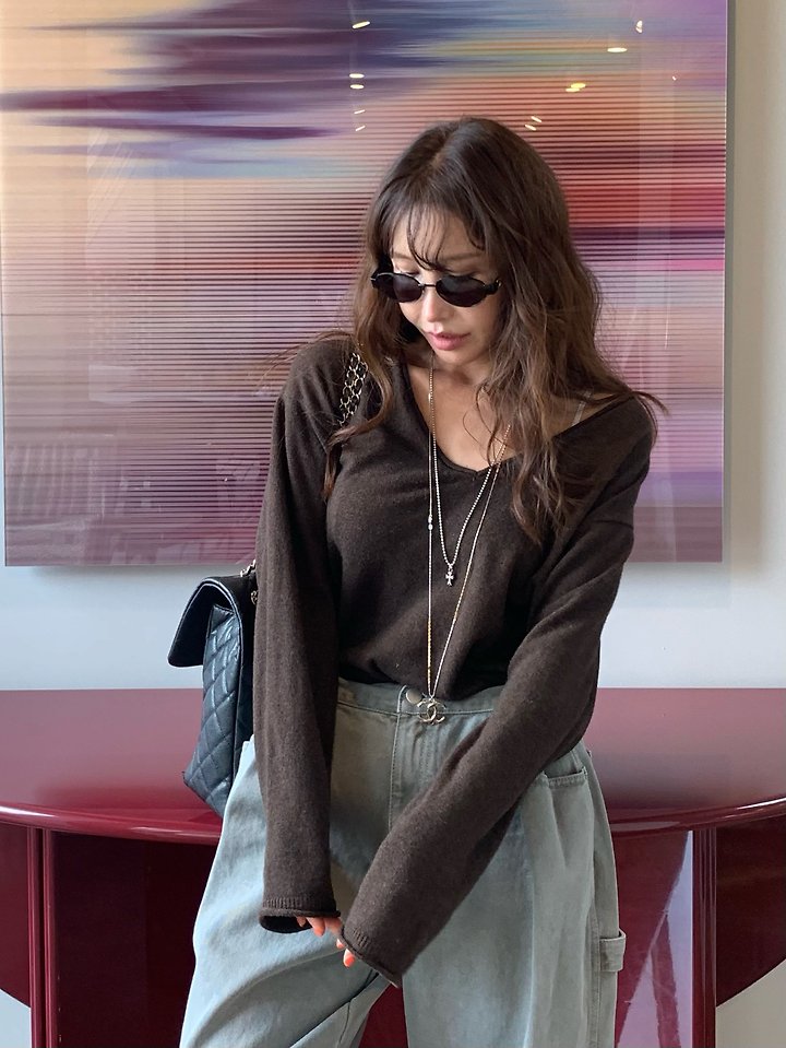 Deep V-Neck Knit by Tarabymotion for Women - view 1