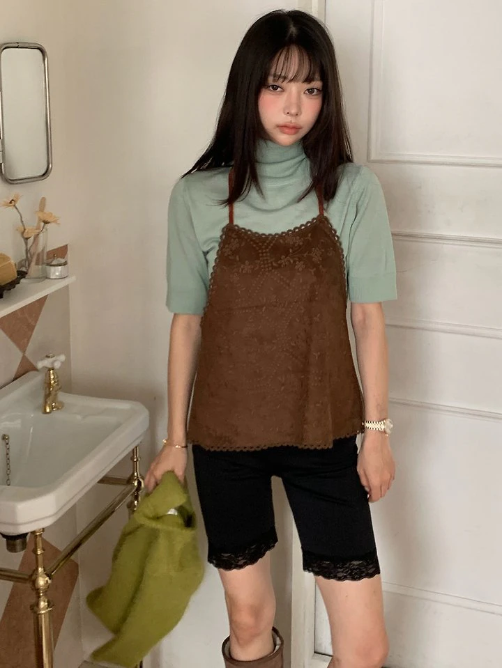 Toffee Embroidery Sleeveless by Tarabymotion for Women - view 4