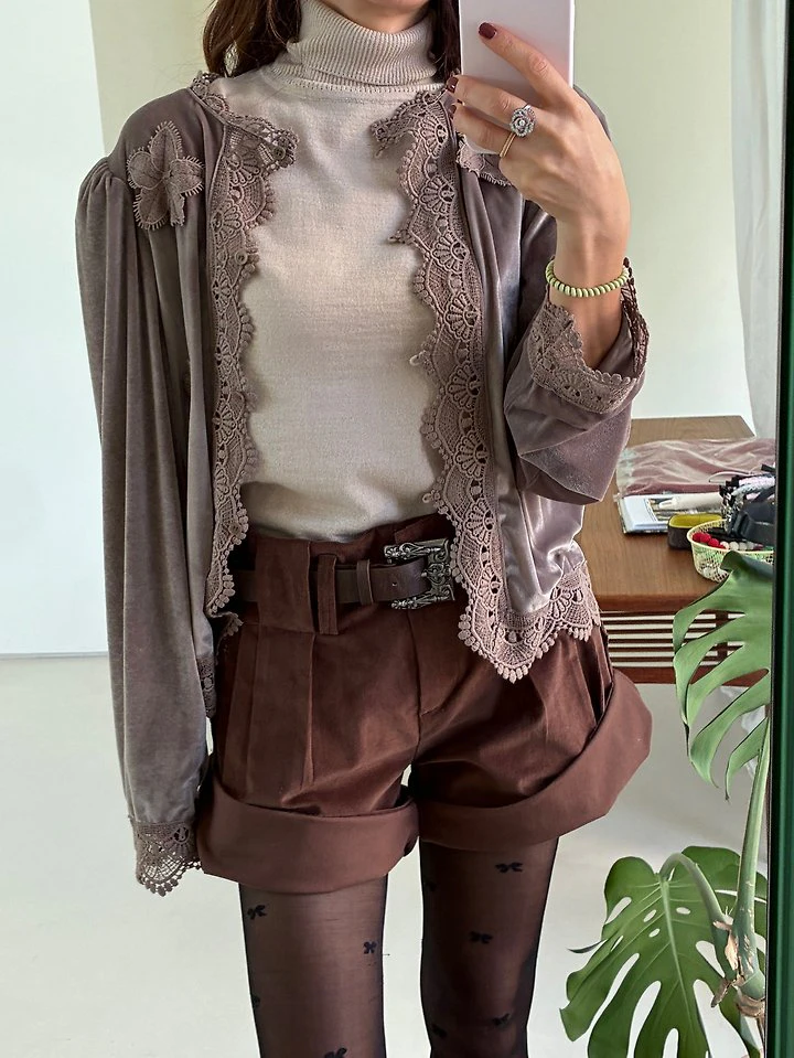 Velvet Cardigan by Tarabymotion for Women - view 2