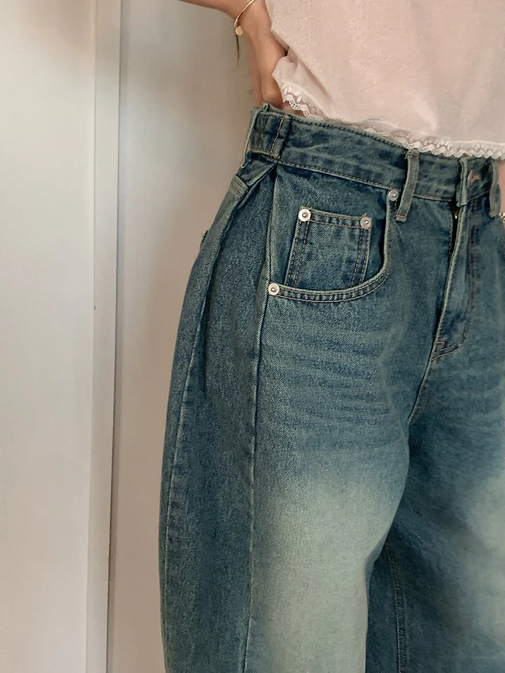 Side Washed Jeans Pants by Tarabymotion for Women - view 1