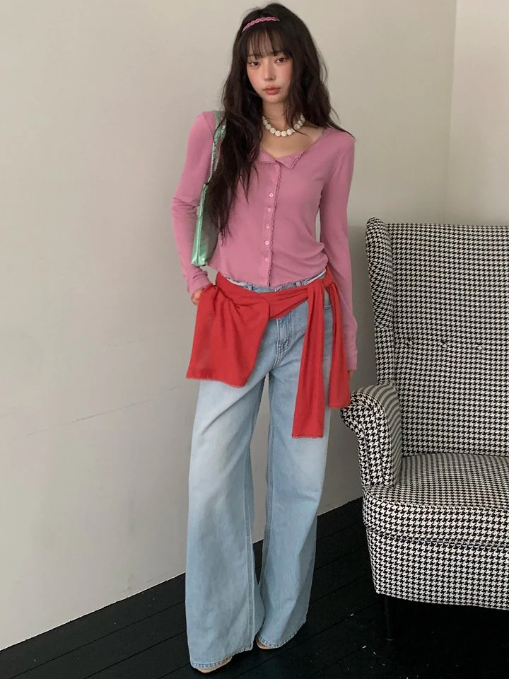 Wide Washed Jeans Pants by Tarabymotion for Women - view 11