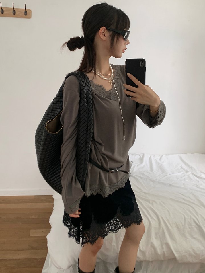 Low Lace Tee by Tarabymotion for Women - view 2
