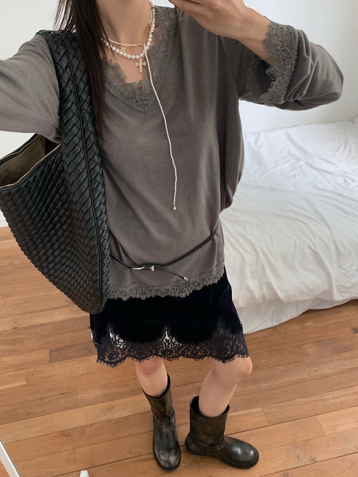 Low Lace Tee by Tarabymotion for Women - view 4